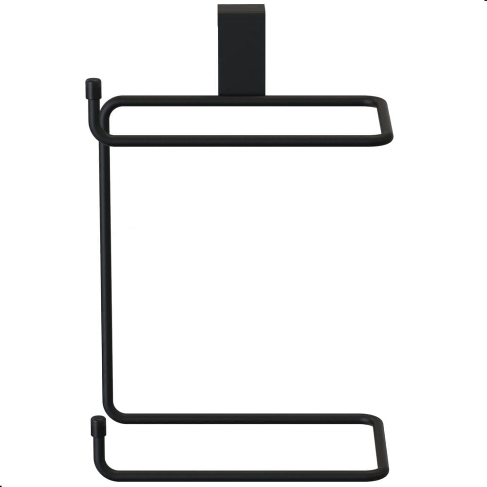 Porta Papel Higiênico Duplo Para Caixa Acoplada Preto F.ARM