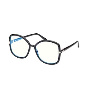 Óculos Tom Ford FT 5845 Preto brilhante com lente de bloco azul