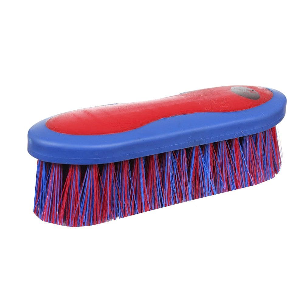 Escova para Pelo de Cavalo Vermelho com Azul Boots Horse 38166