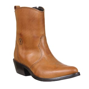 Bota Texana Masculina Bico Fino Caramelo Cow Way 37763