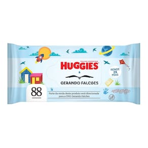 Toalha Umedecida Huggies e Gerando Falcoes com 88 Unidades