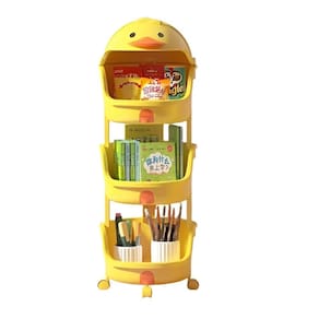 Estante Infantil Com Rodas E Gavetas Organizador Tipo Bau Porta Brinquedos Caixa Porta Treco Carrinho Para Sala E Quarto