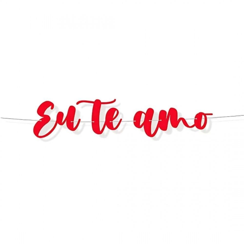 Faixa Decorativa Lettering Eu Te Amo Cromus