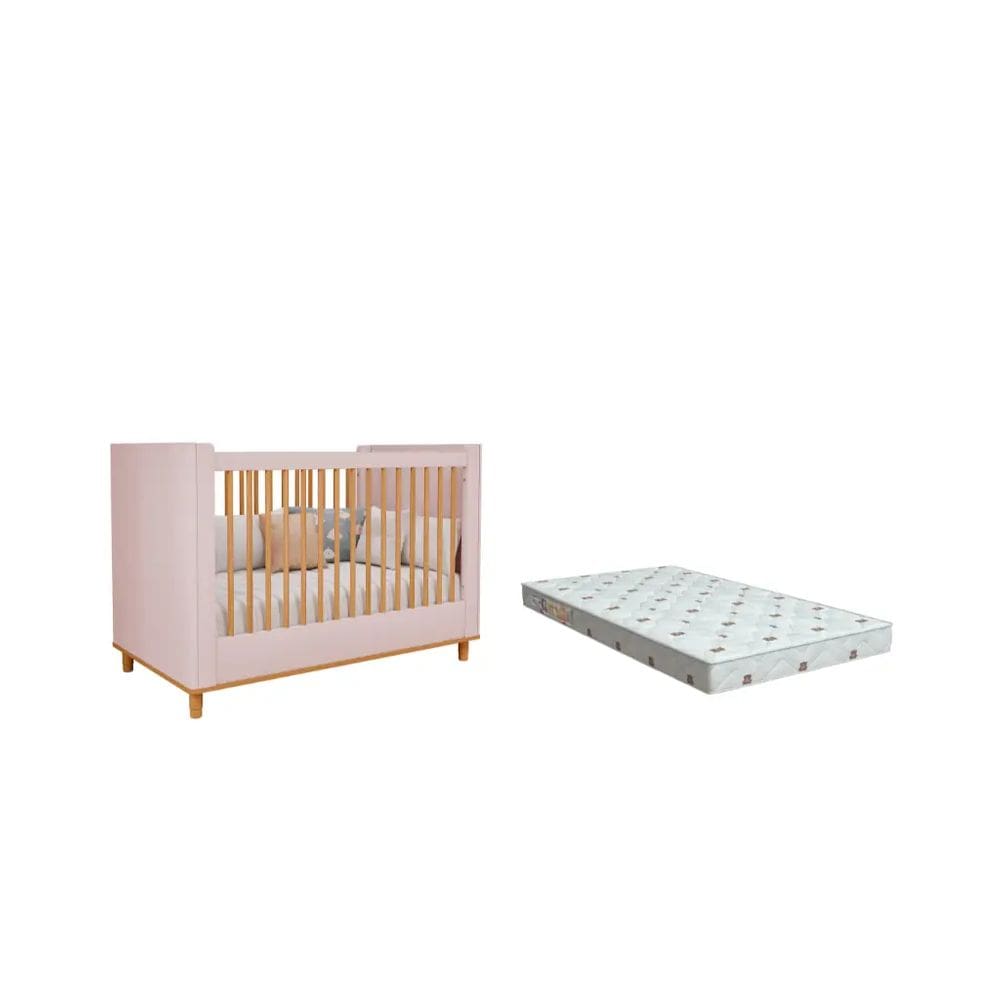 Berço Bebe MDF Dorabelly Cake + Colchão