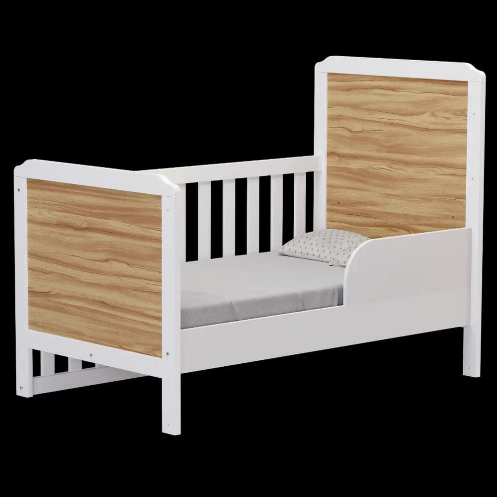 Quarto Bebe Berço e Guarda Roupa Dorabelly CloDyte 04 Pt MDF + Colchão