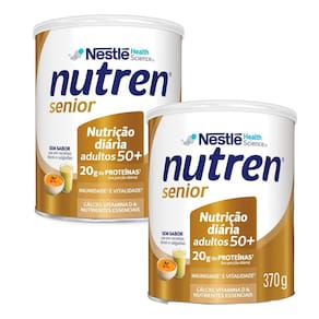 Kit 2 Nutren Senior Complemento Alimentar Sem Sabor 370g
