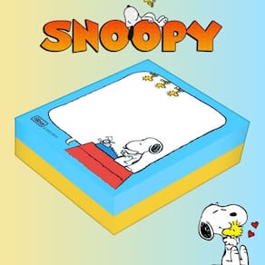 Bloco Tilembrete Super Fofo Snoopy 80mm x 91mm 100 Folhas - Tilibra | Papelaria | Fofo | Material Escolar | Anotação