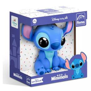 Boneco Vinil Mini Stitch Disney Baby Coleção Minimals 15cm Roma Brinquedos