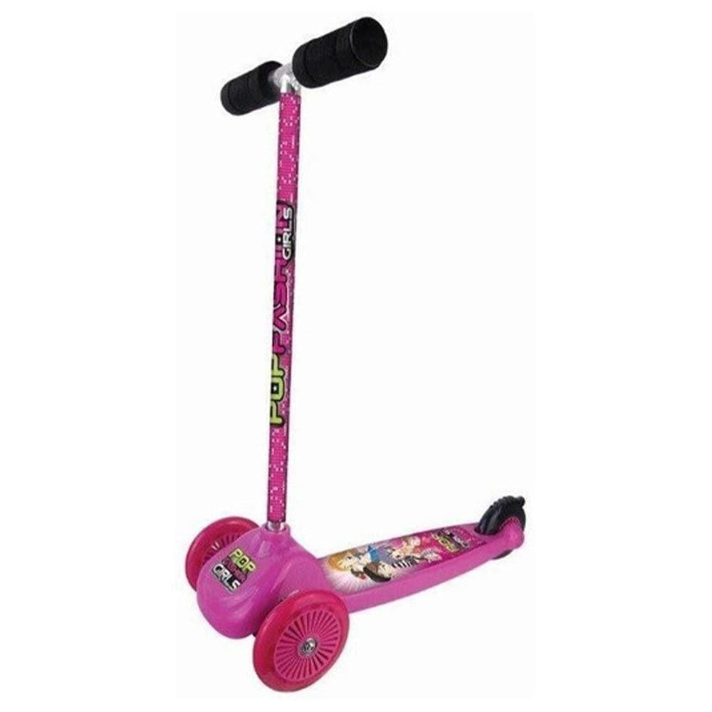 Patinete Três Rodas Infantil Radical Até 50kg Rosa - Fenix