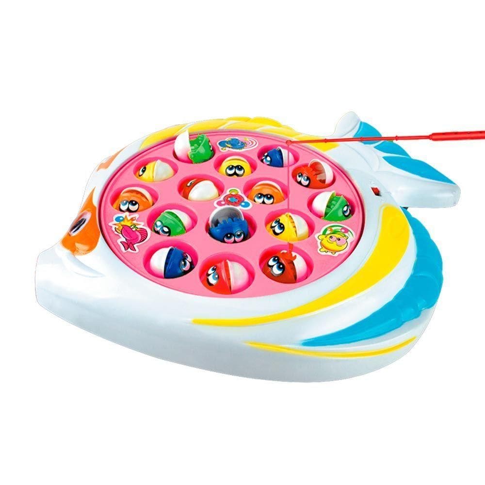 Brinquedo Jogo De Pescar Infantil Rosa - Fenix