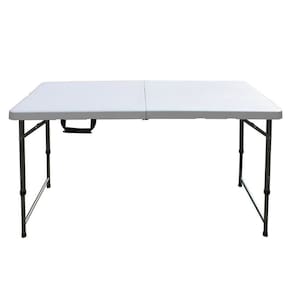 Mesa Camping Dobrável Vira Maleta 61cm X 127cm Com Alça 4 Pessoas Importway