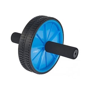 Roda Para Exercício Abdominal Lombar Exercise Wheel Azul - Liveup