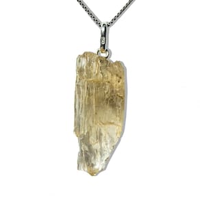 Colar Escapolita Branca Marialita Pedra Natural Prata 950