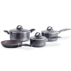 Jogo de Panelas Smart Plus Cinza Antiaderente Ceramic Life 4 Peças - Brinox 4791/113