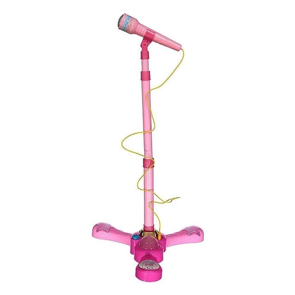 Brinquedo Microfone Infantil C- Pedestal Rosa - Fênix