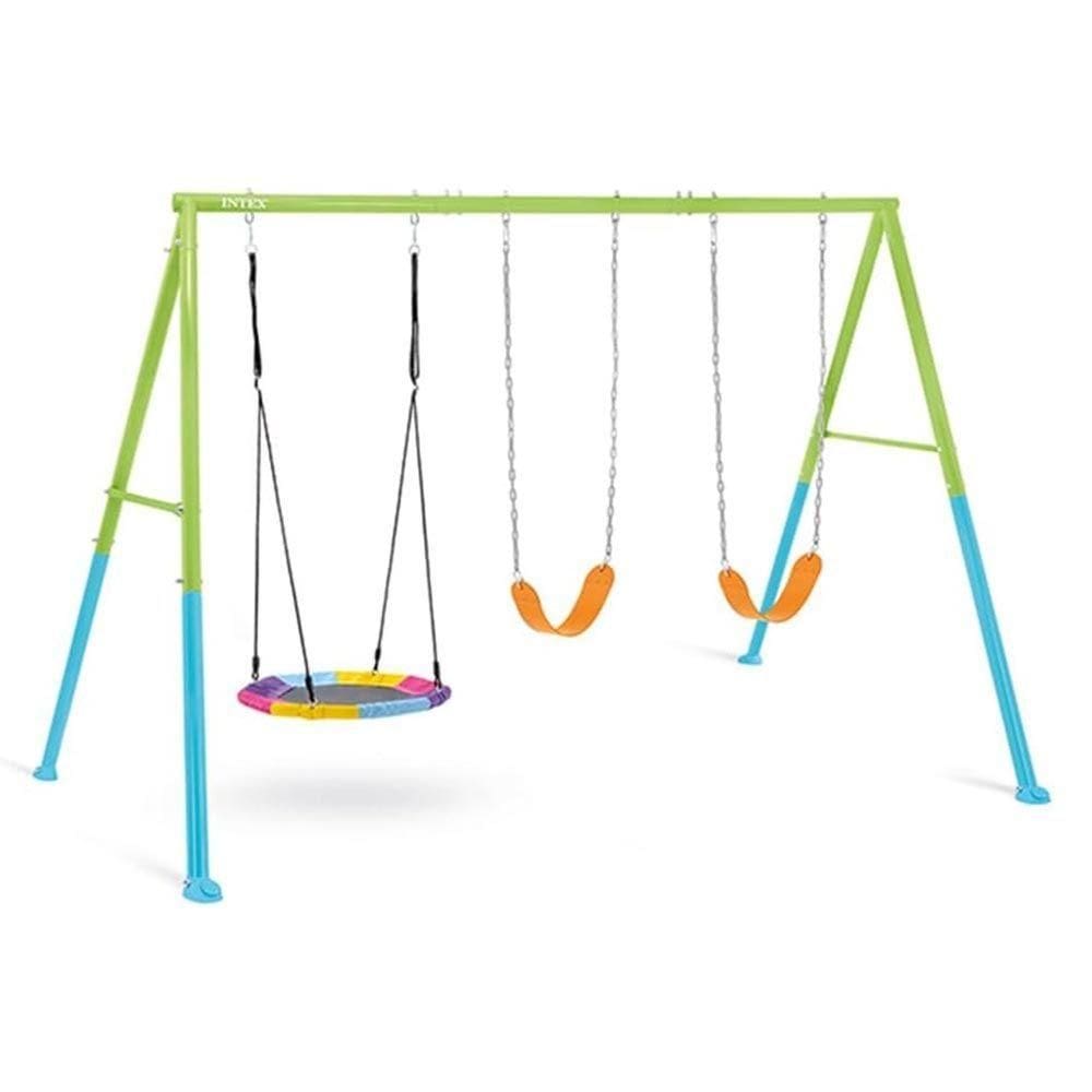Balanço De Jardim Infantil Três Posições Disco E Assentos Intex