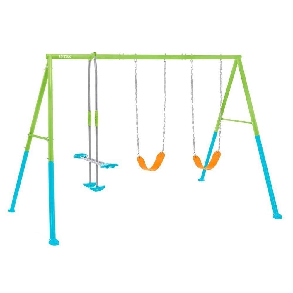 Balanço De Jardim Infantil Três Posições Gangorra E Assentos Intex