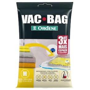 Saco A Vácuo Protetor E Organizador Vac Bag 45 X 65 Médio