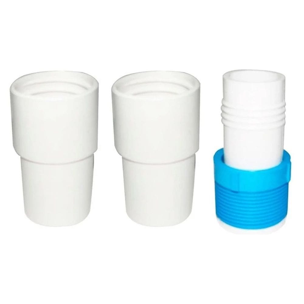Kit 1Adaptador e 2 Ponteiras para mangueira de aspiração de piscina Sodramar
