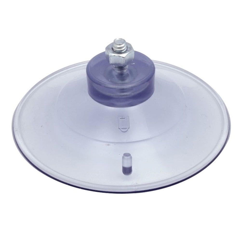 70 Ventosa de 90mm (9 cm) Em PVC Cristal C/Parafuso e Porca