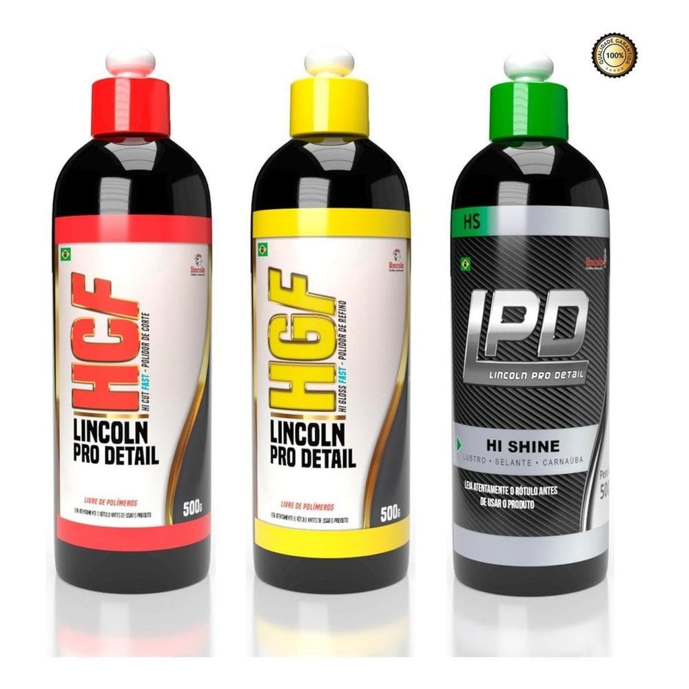 Kit Polimento Lincoln - Hcf + Hgf + Hi Shine