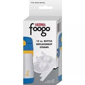 Refil Garrafa Thermos Foogo Canudo Bico Kit 2 Peças
