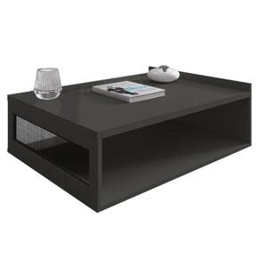 Mesa de Centro Moderna Em MDF Dunamis Sala de Estar 91x70 cm