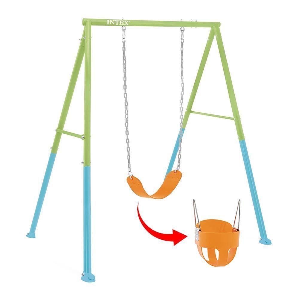 Balanço De Jardim Infantil Individual Assento 2 Em 1 Crianças E Bebês Intex