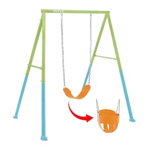 Balanço De Jardim Infantil Individual Assento 2 Em 1 Crianças E Bebês Intex