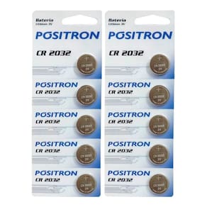 10 Bateria Alarme Positron G3 G4 G5 Cr2032 Serjão Moto Peças