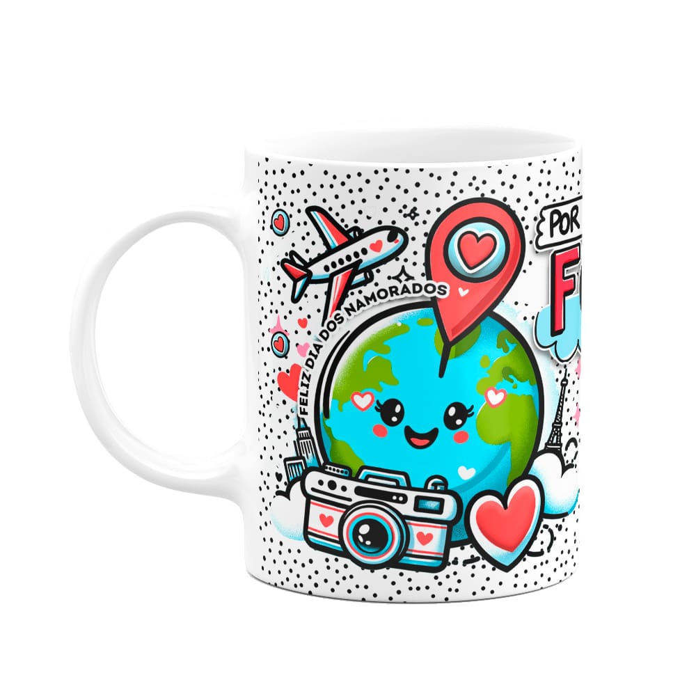 Caneca Namorados - Juntos somos perfeitos - Por onde for