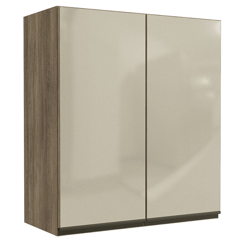 Armario Aereo 2P Vidro 80 cm MDP Maxxi G765 Nogal Kappesberg