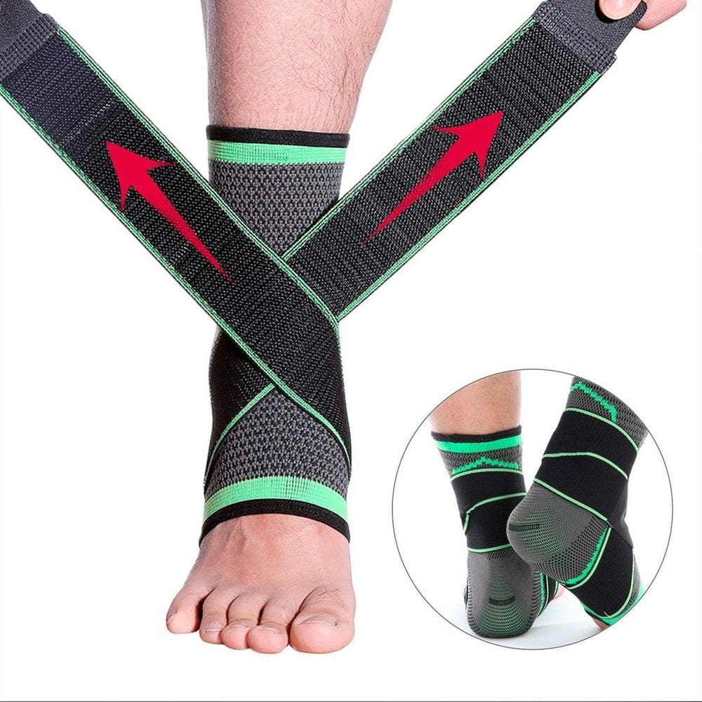 Tornozeleira Ajustável Compressão Ideal Exercícios E Esporte