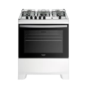 Fogão Dako 5 Bocas Mesa Inox Tripla Chama Supreme Branco Bivolt