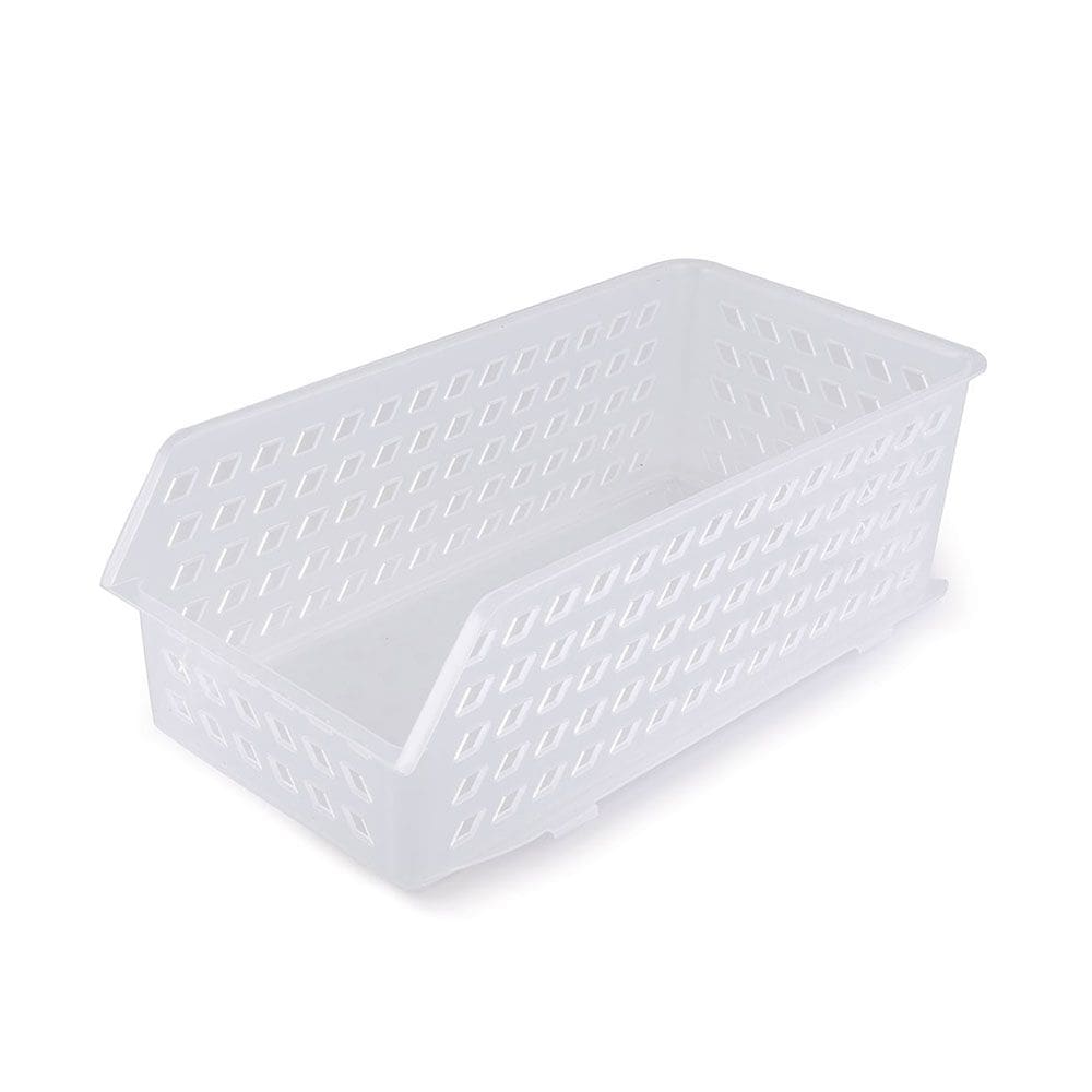 Cesta Empilhavel Plastico Cesto Organizador Geladeira Armario