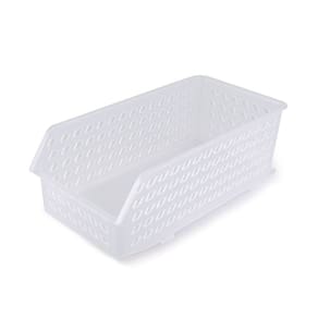 Cesta Empilhavel Plastico Cesto Organizador Geladeira Armario
