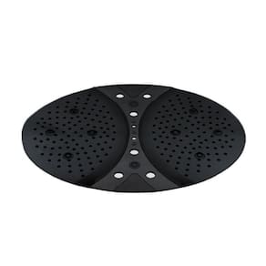 Tapete para Box de Banheiro com Ventosas Fixação Preto