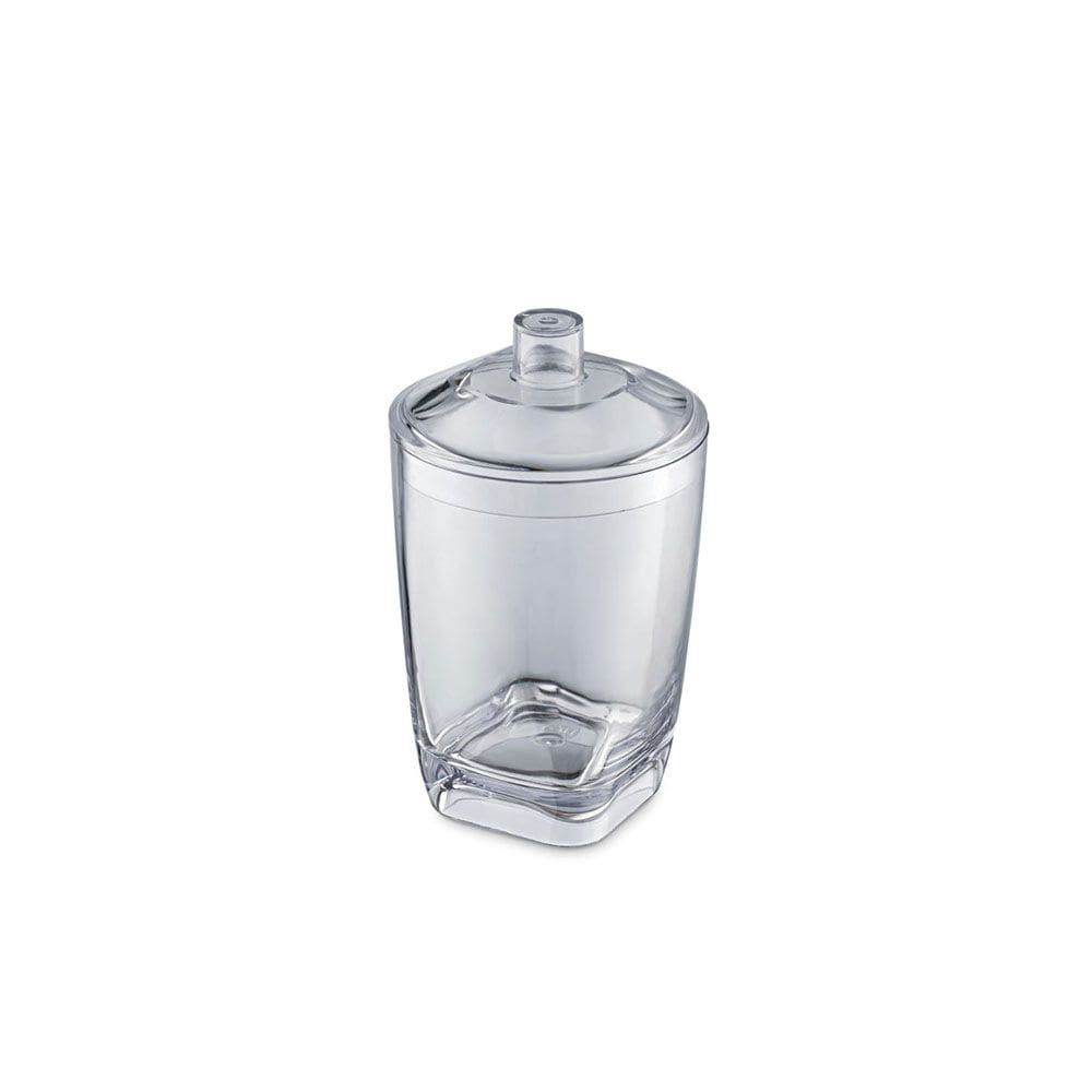 Porta Algodao Cotonete Transparente Banheiro 300ml