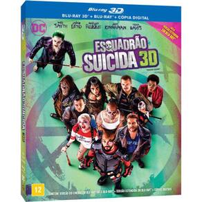 Blu-Ray + Blu-Ray 3D - Esquadrão Suicida - Versão Estendida