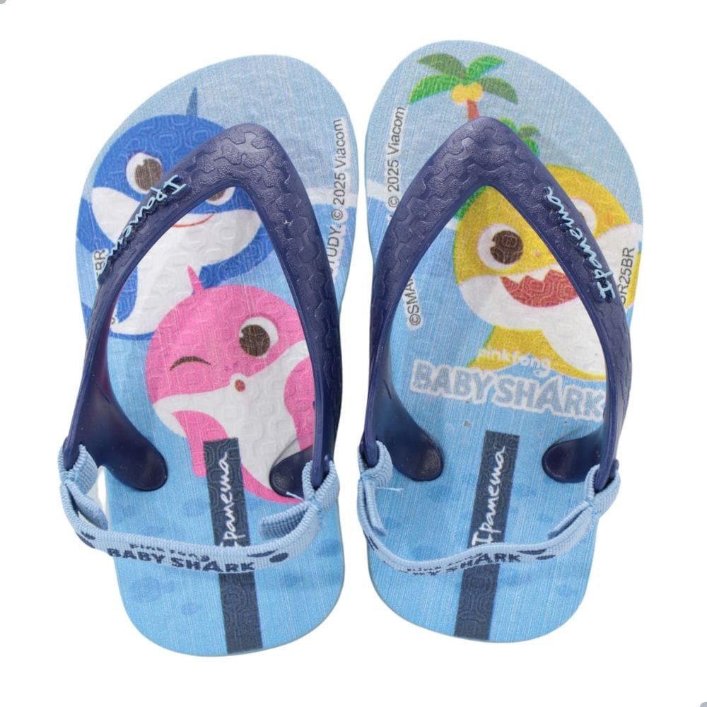 Chinelo bb Ipanema Baby Shark Azul