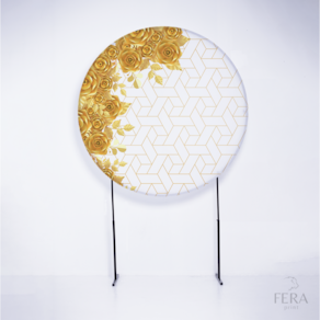 Painel Decorativo para Festa 1,80x1,80 metros Vesti Fácil com Elástico Flor - Fera Print