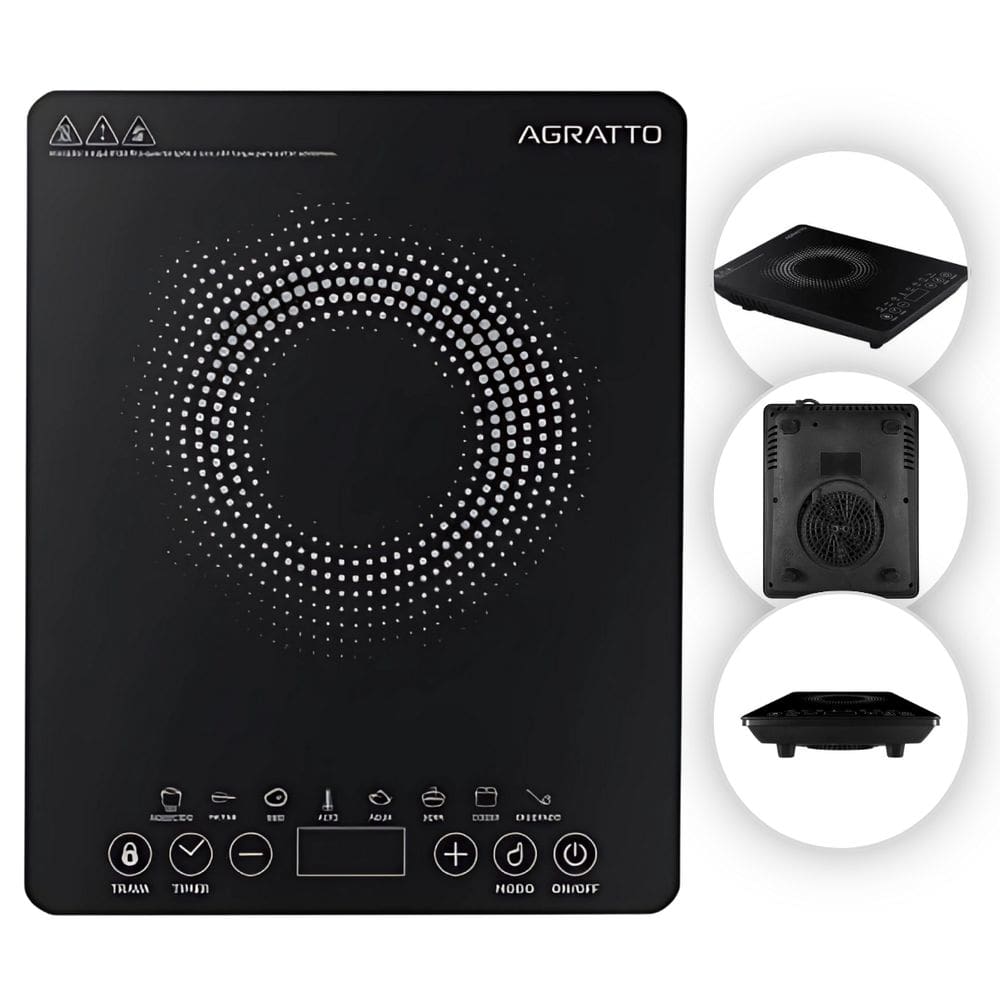 Cooktop Indução 1 Boca 220V 2000W 8 Modos Aquecimento com Timer