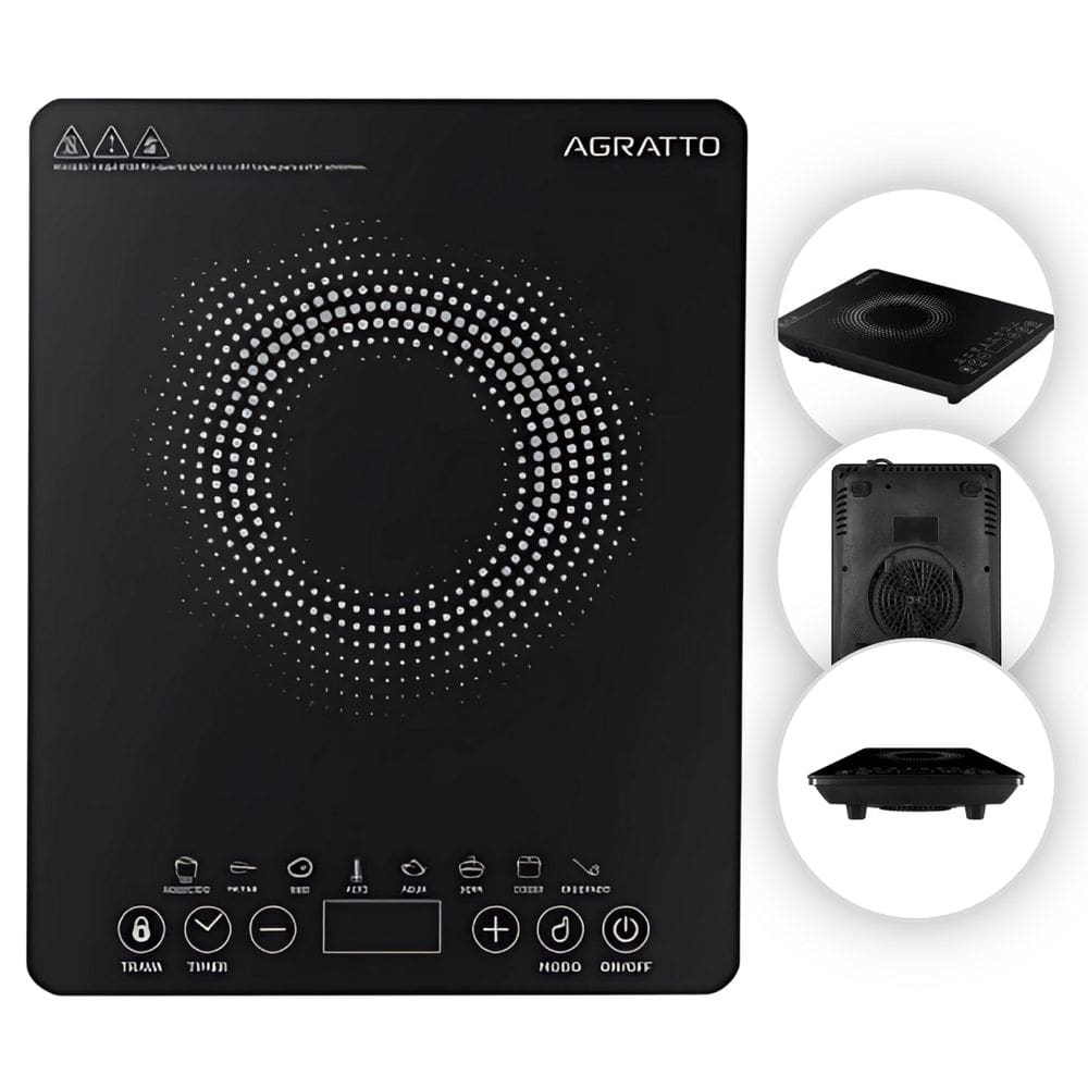 Cooktop 127V 8 Temperaturas 1200W Aquecimento com Timer mais segurança vitrocerâmico
