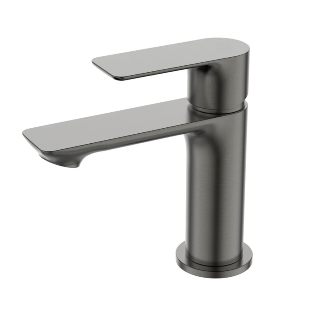 Torneira Monocomando baixa Slim Pia Cuba Banheiro Cinza