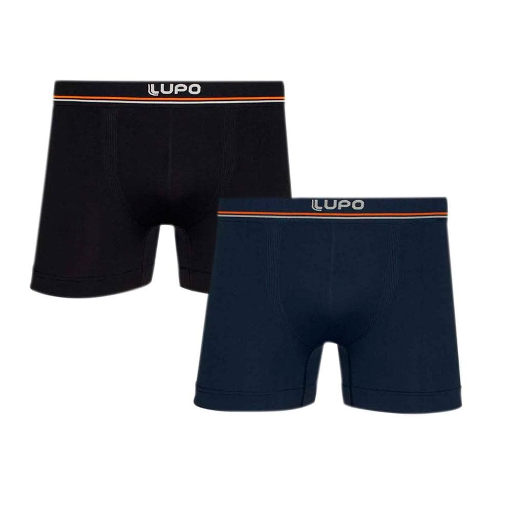 Cueca Lupo Boxer Kit c/2 00436