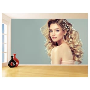 Papel De Parede 3D Salão De Beleza Corte Cabelo 3,5M Slb21