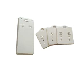 Kit 100 Tag Cartela Brinco +100 Tags Corrente Branco