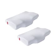 Kit Travesseiros Cervical Ortopédico Ergonômico Estilo Nasa Coluna Branco Dor Pescoço Relax