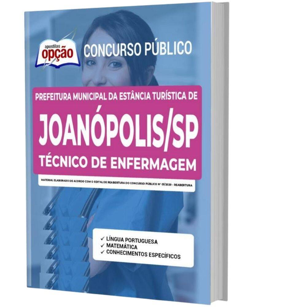 Apostila Concurso Joanópolis Sp - Técnico De Enfermagem