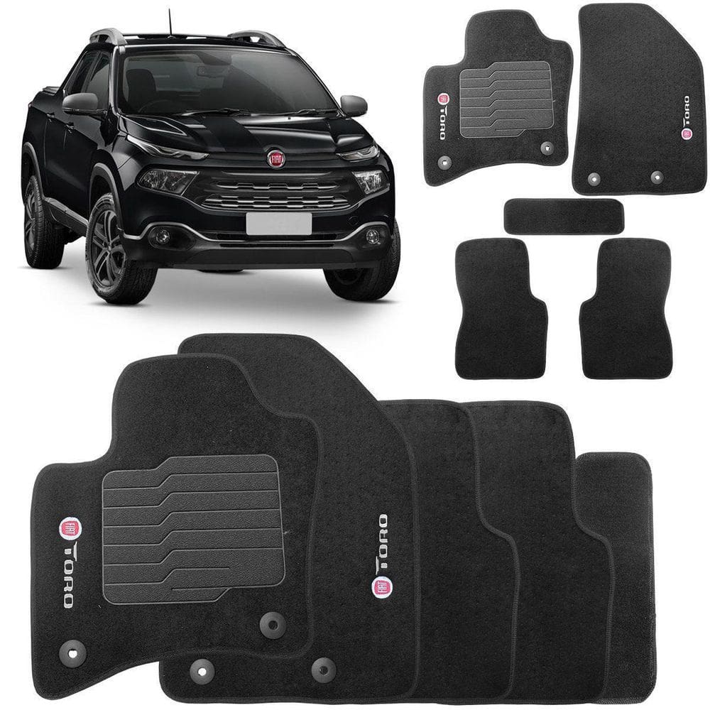 Tapete Automotivo Fiat Toro Carpete Somente Forração